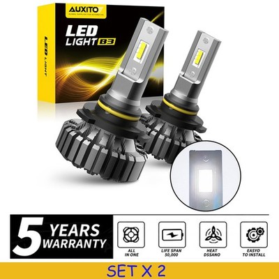 4X HB3 9005 LED Headlight Bulb White Lamp 6500K 30000LM High-Low Beam AUXITO B3