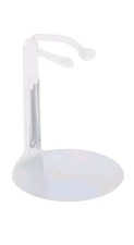 2" Adjustable Doll Stand White Metal Marigold Market New