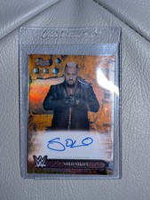 2025 Topps Chrome Cactus Jack Solo Sikoa /25 Orange Refractor Auto