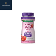 Nature's Bounty Hair Skin Nails Gummies Biotin 6000 mcg 90 Count