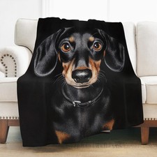 Dachshund Gifts for Women Black Dachshund Blanket Gifts for Kids Boys Weiner ...