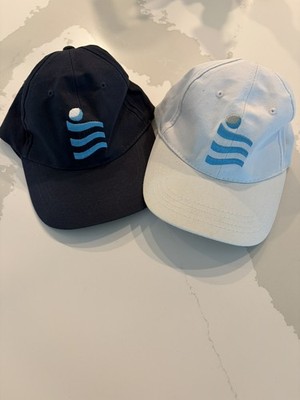 Two Ocean Resort Casino Hat Atlantic City NJ White and Blue Cotton Adjustable