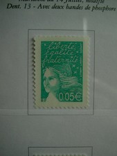 France 3445 ** 0,05  en 2002