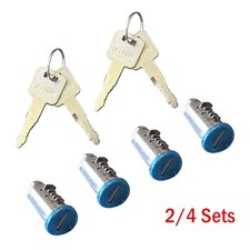 Set Of 2/4 Roof Bar Roof Rack Roof Box Barrel Security Locks Complete With Keys