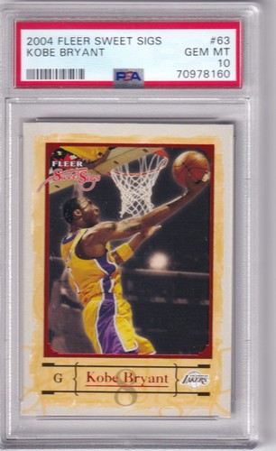 Kobe Bryant #63 2004 Fleer Sweet Sigs card
