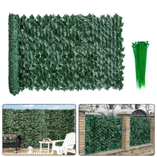 118x39" Artificial Privacy Fence Wall Screen Faux Ivy Leaf Patio Outdoor Garden