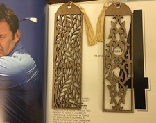 Two Wooden Bookmarks With