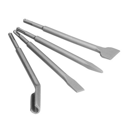4x Chisel Hammer Drill Bits Concrete Hammer Bits Set Includuing Flat Chisel SET