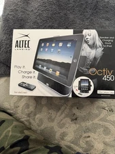 Altec Lansing Bluetooth Docking Station W/Remote OCTIV450 iPad Speaker Dock-NEW
