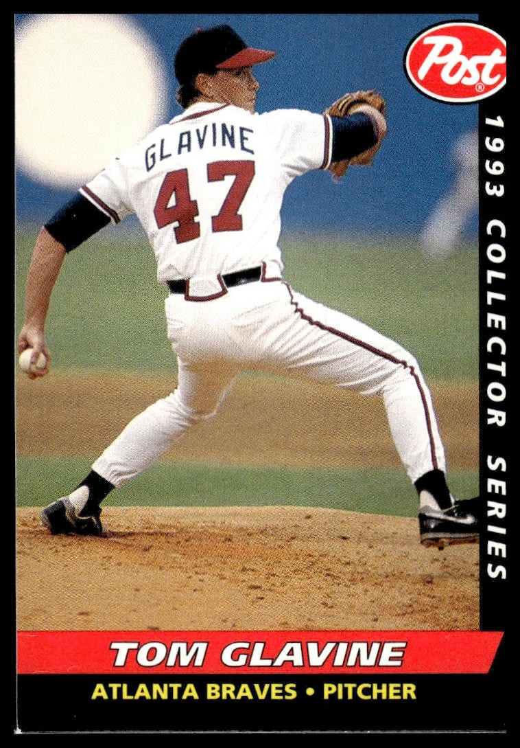 1993 Post Cereal #21 Tom Glavine Atlanta Braves NM+