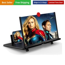 14" Screen Magnifier for Cell Phone, 3D HD Magnifying Projector Screen Enlarg...