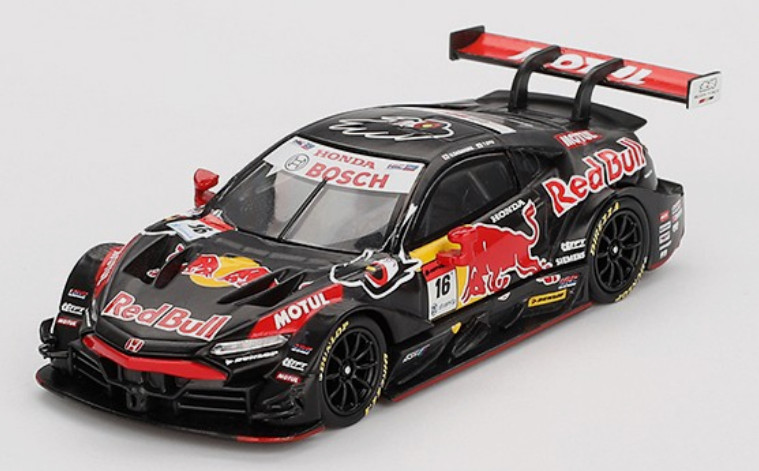HONDA NSX-GT Red Bull MUGEN GT500 MINI GT miniature 1/64 pour décor de bureau et diorama JDM