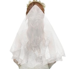 Wedding Veil White Bridal Bride To Be Bachelorette Party Showers Womens