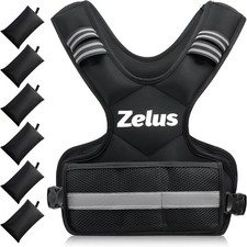 ZELUS Weighted Vest for Men and Women  4-10Lb/11-20Lb/20-32Lb Vest with 6 Irons