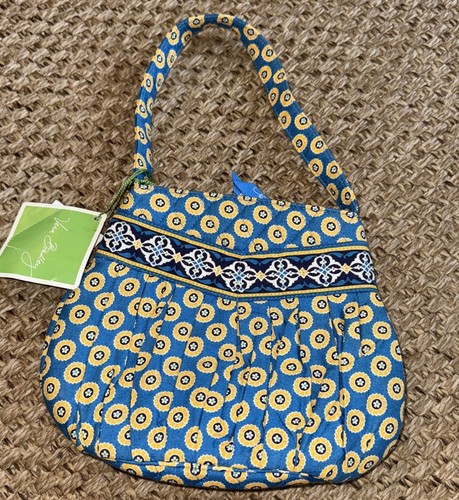 NWT Vera Bradley Mini Summer Cute New Flowers Hannah Riviera Blue