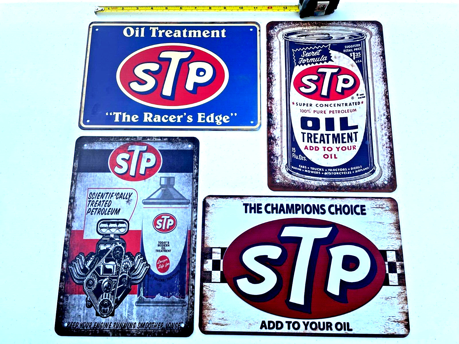 Tin Sign Vintage – Mobil Oil Gas Station Retro Metal Sign, 4x11 Inches ...