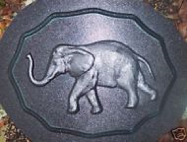 Elephant wall plaque mold plaster concrete resin mould 11" x 8" x up to
