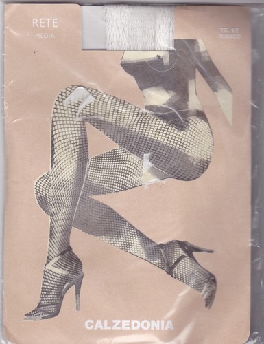 CALZEDONIA RETE - COLLANT FILET GOTHIQUE - FISHNET TIGHTS - TAILLE 1/2 -  BLANC | eBay