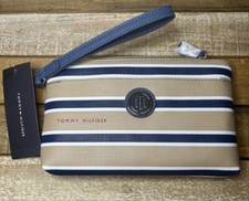 Tommy Hilfiger Wristlet Pouch Beige Women New With Tags