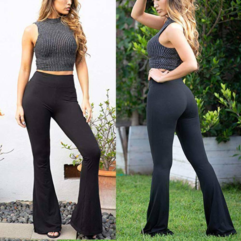 Women Wide Leg Bootcut Yoga Pants with Pockets Flare Pants Running Long Women Wide Leg Bootcut Yoga Pants with Pockets Flare Pants Running Long