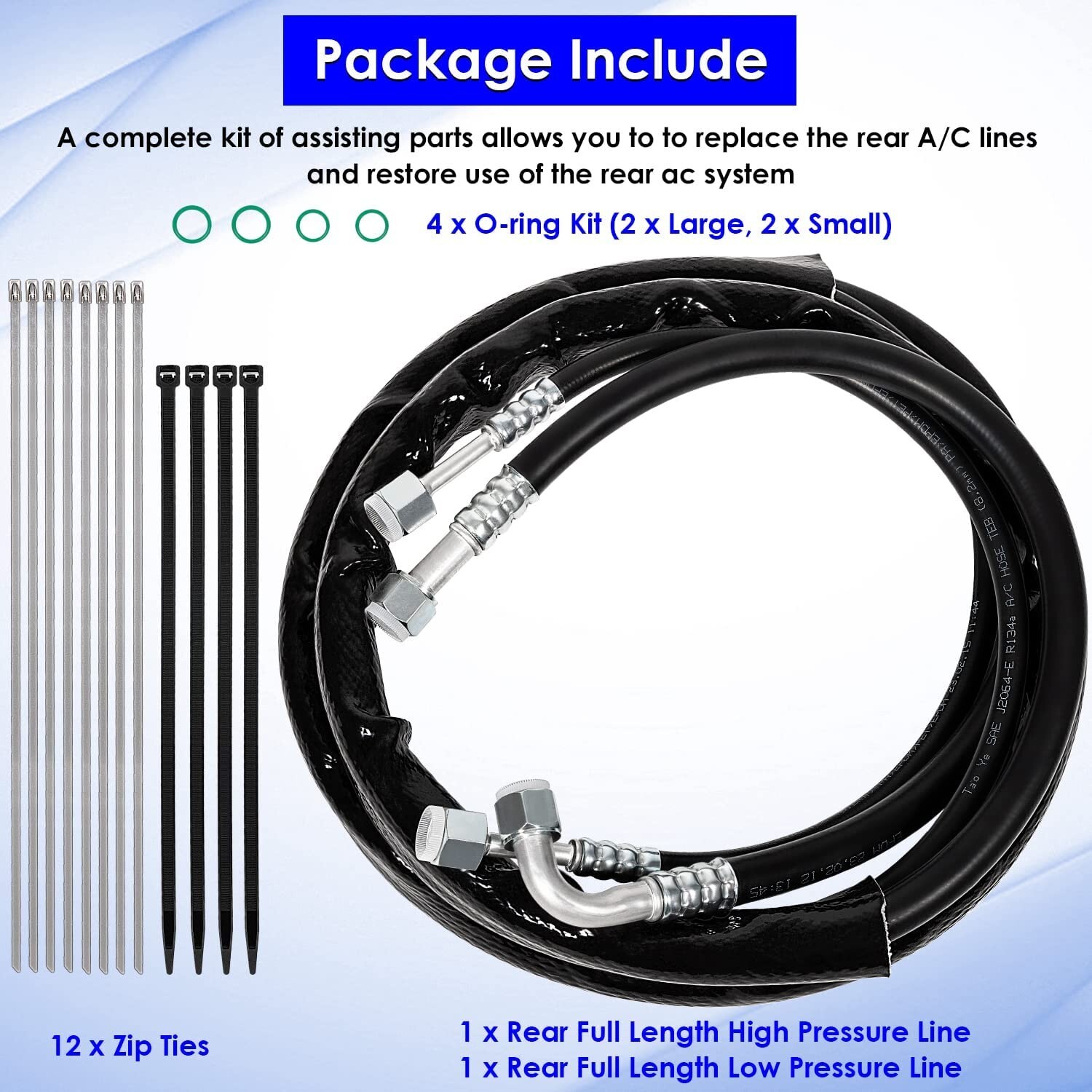 C4677 Rear AC Line Replacement Lines For Caravan/Grand Caravan 2008 ...