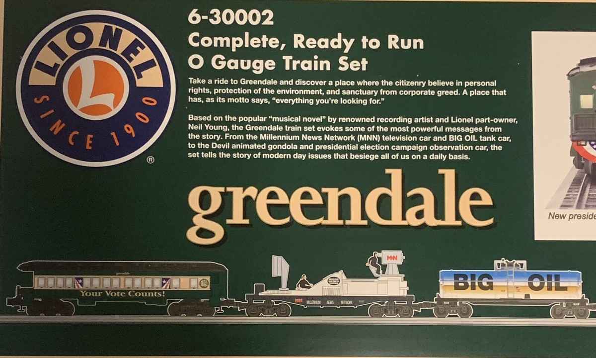 🚂 🚂 Neil Young's Greendale Train Set 🚂 Signed 🚂 Lionel 3-30002