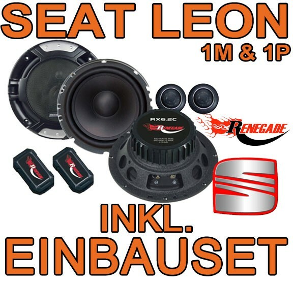 Seat Leon 1M & 1P FRONT-HECK Lautsprecher 16Cm Boxen Einbauset Ersatz Neu-image