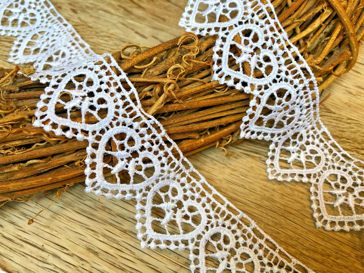 Heart lace trim deals