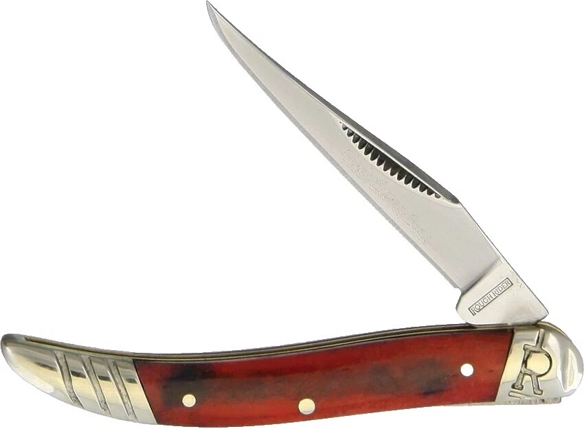 Black Bone Handle Collectible Folding Knives 1 Blades