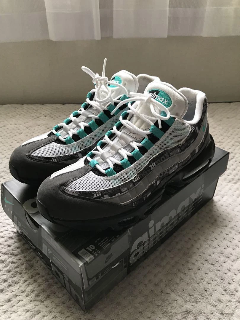 Nike Air Max 95 Prnt Atmos We Love Nike Black Clear Jade-Medium AQ0925-001 Us11