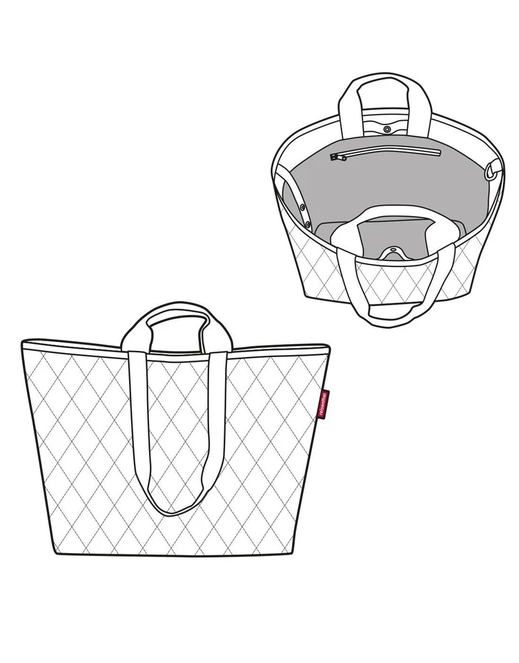 reisenthel classic shopper XL Strandtasche Einkaufstasche Schultertasche Urlaub - Bild 4 von 4