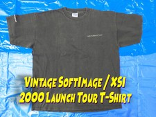 Softimage | XSI "2000 Launch Tour" Promo Cotton Tee Made in USA - XL