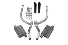 78-88 Gm G Body Car 2.5 Dual Exhaust Kit 2 Chamber Rear Exit Black Tip 78-88 Gm G Body Car 2.5 Dual Exhaust Kit 2 Chamber Rear Exit Black Tip