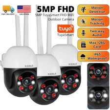 3x KERUI 5MP Wifi Wireless Security Camera System Outdoor Home Night Vision Cam