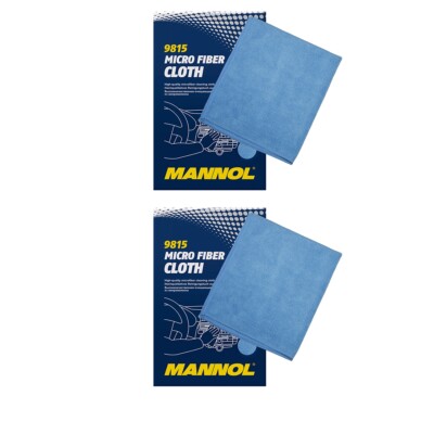 2 x Mannol 9815 Micro Fiber Cloth Reinigungstuch Reiniger Pflegetuch