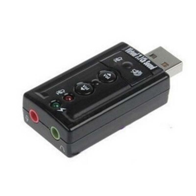 External USB Audio Sound Card Adapter 3D VIRTUAL 7.1CHANNEL For PC LAPTOP WIN7 8