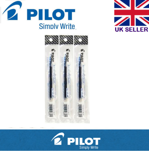 Pilot G 2 038 Retractable REFILLS Gel 0.38mm Broad  Ball Point BLUE PACK 3 - Picture 1 of 1