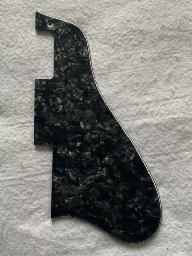 Fits Gibson ES-335 Long Guitar Pickguard Scratch Plate,4 Ply Black Pearl