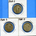 W@W 1928- P,D,S  Standing Liberty Quarters ( Nice Date Set !!!! ) !!!!