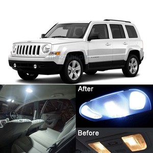 Details About Led Interior Light Kit Xenon White Room Bulbs For Jeep Patriot 2007 2017 6pcs