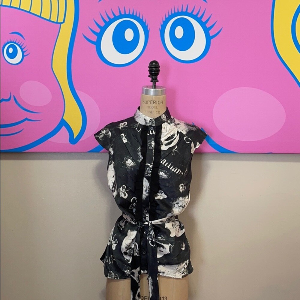 John Galliano】archive frill shirt