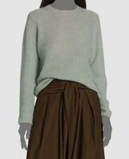  365 Vince Women's Green Brushed Crew-Neck Sweater Size XL