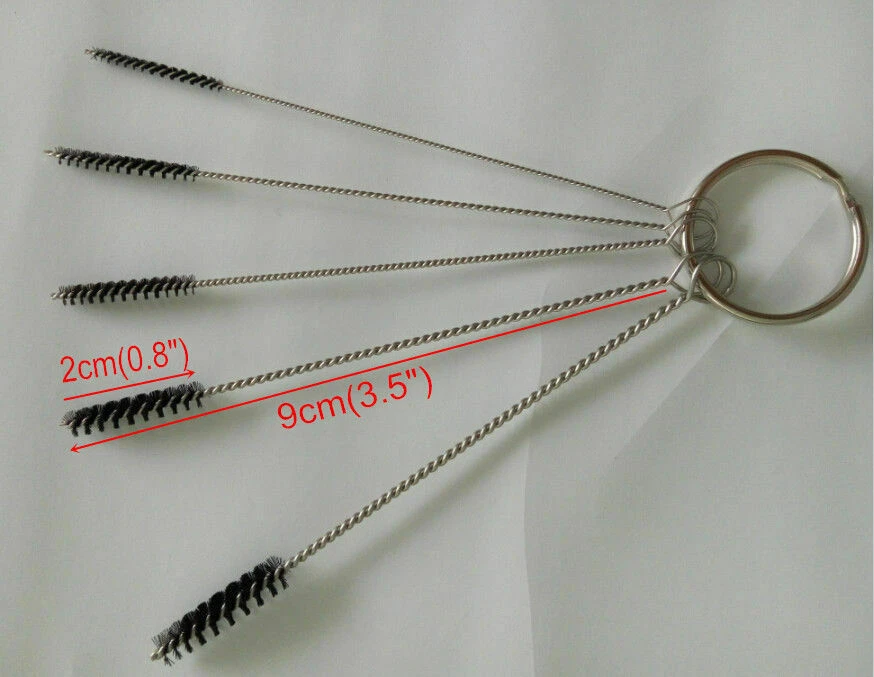 Motorcycle Carburetor Carbon Dirt Jet Remove 18 Cleaning Needles + Brushes Tool - Image 4 of 4