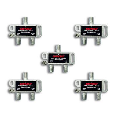 Antronix CMC2002H 2-Way-(5) Pack Horizontal Splitter (2) -3.5db Ports 5-1002 MHz