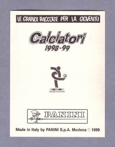 SAMPDORIA Aggiornamenti Figurine Calciatori Panini 1998 1999 DORIVA - Foto 2 di 2