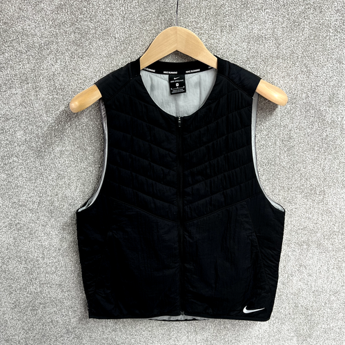 Nike Running Vest Mens Small Medium Black Aerolayer Gilet Body Warmer