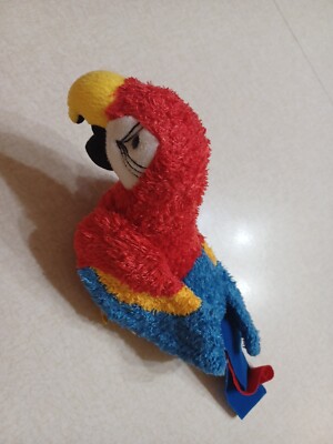Douglas Plush Parrot 7'' Red Blue Yellow