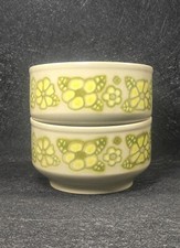 2 Vintage Kiln Craft Festival  Soup Cereal Bowls Staffordshire England