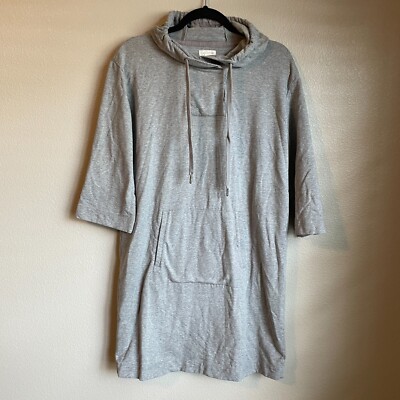Garnet Hill Trainer Hooded Dress Gray Size Small Casual