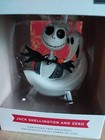 DISNEY Nightmare Before Christmas HALLMARK Jack Skellington + Zero Ornament NIB — photo 2
